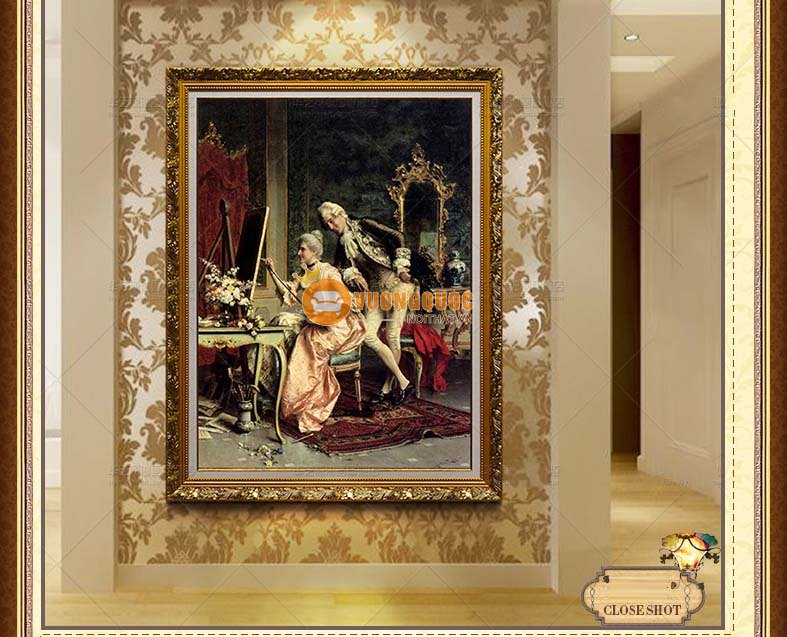 tranh trang trí phong cách cổ điển châu âu HYY125-6